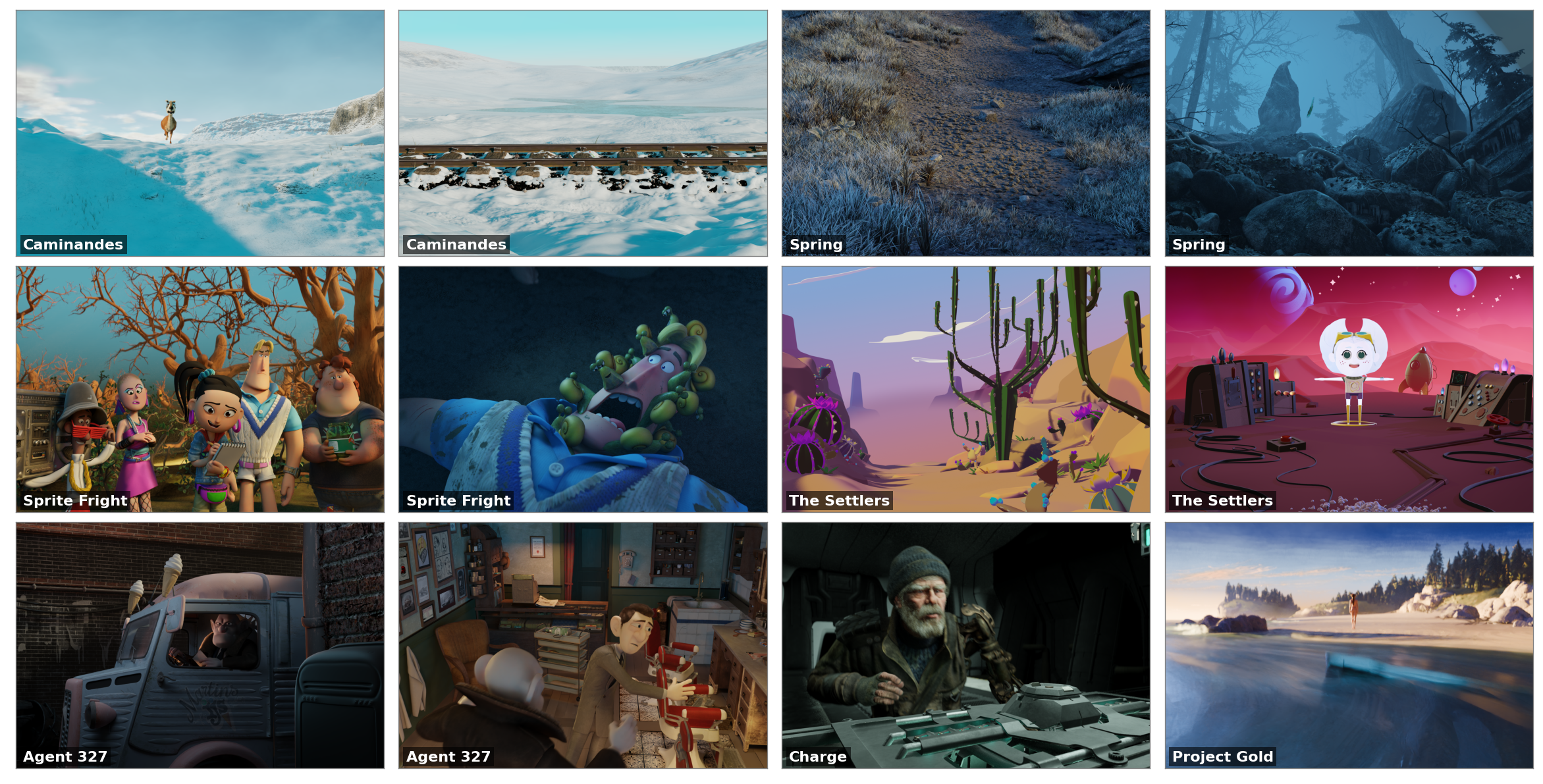 ZDPShift scene gallery.